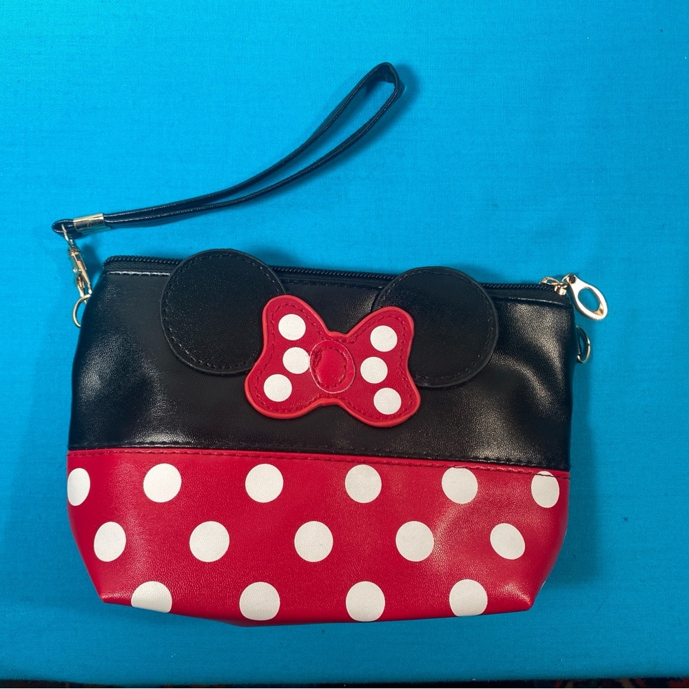 Minnie Mouse Polka Dot Cosmetic Bag